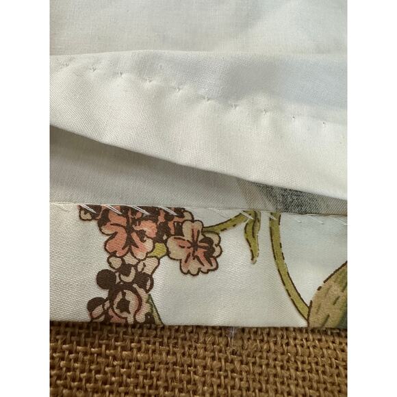 Window valances curtains white floral cotton luxury pottery barn style 78x19 - Picture 4 of 16